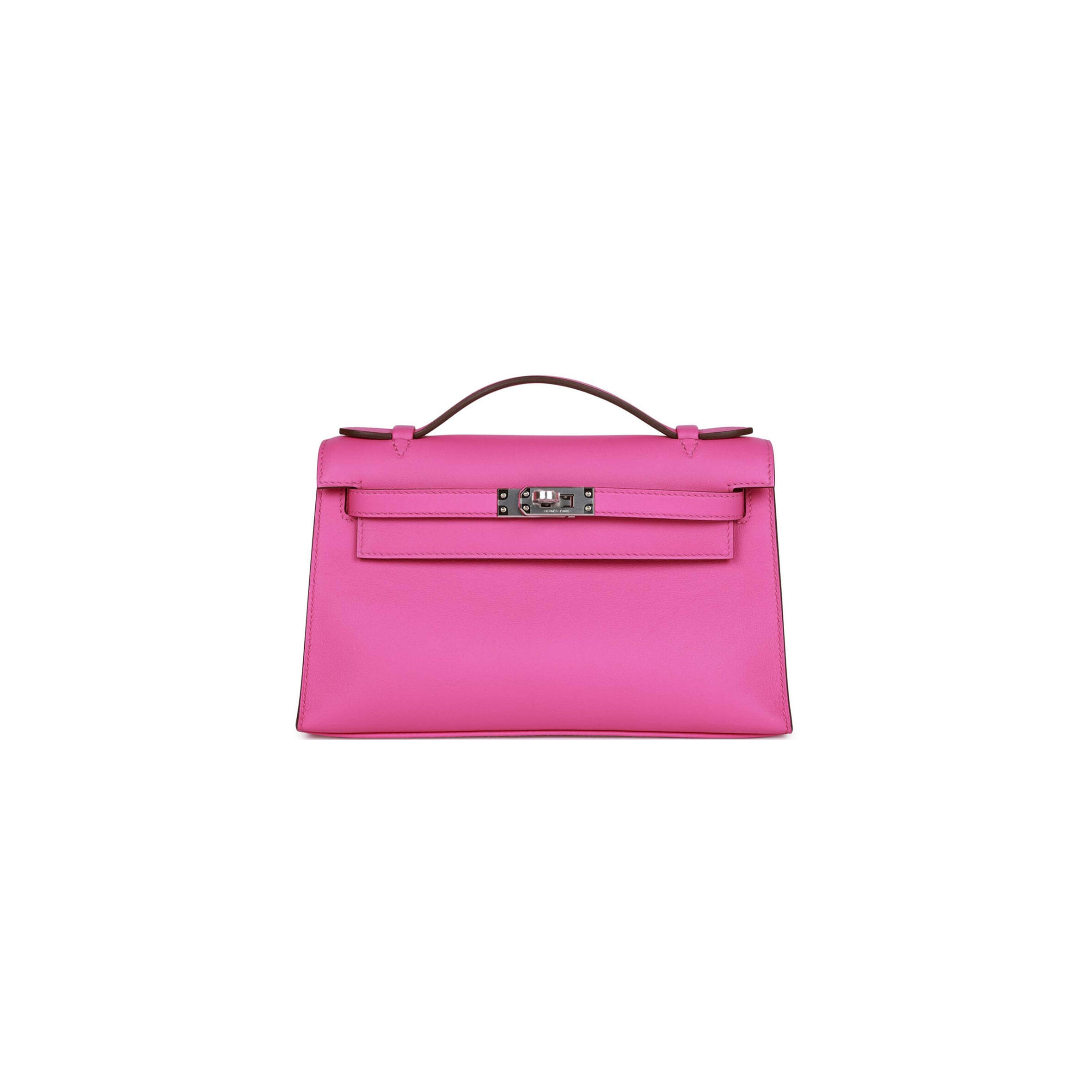 H**me5 mini kelly pochette magnolia swift palladium hardware (22*14*7cm)
